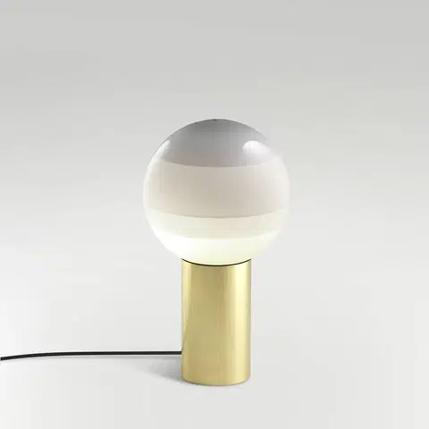 Stolní lampy Marset MARSET Dipping Light S stolní lampa bílá/mosaz