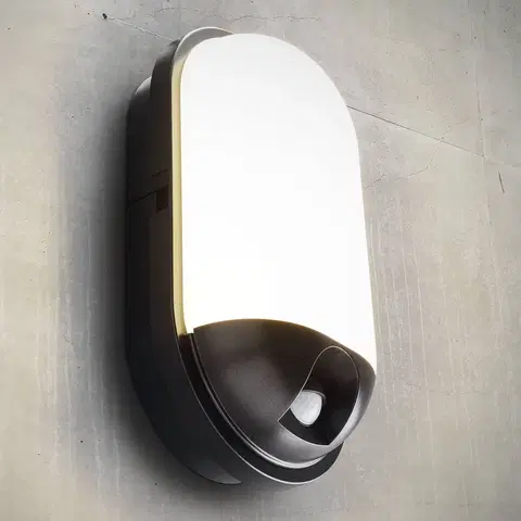 Venkovní nástěnná svítidla s čidlem pohybu Heitronic Venkovní nástěnné svítidlo Toledo LED s detektorem pohybu