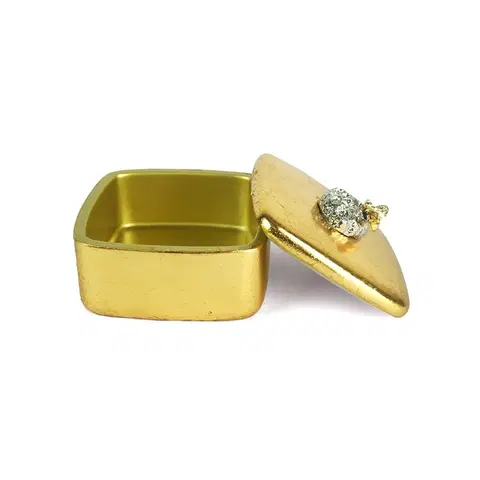 Designové šperkovnice a krabičky Estila Designová a luxusní zlatá šperkovnice Beea 12cm
