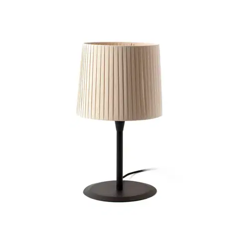 Designové stolní lampy FARO SAMBA černá/skládaná béžová stolní lampa