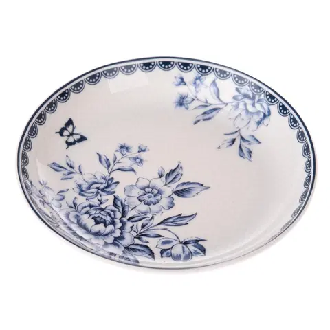 Talíře Porcelánový hluboký talíř Blue Rose, 14,5 cm