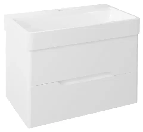 Koupelnový nábytek SAPHO MEDIENA umyvadlová skříňka 77x50,5x49cm, bílá mat/bílá mat MD080