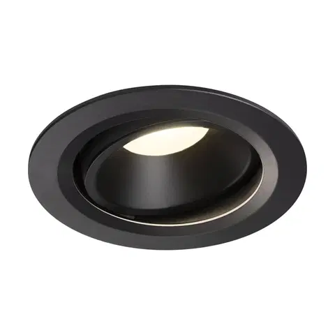LED podhledová svítidla SLV BIG WHITE NUMINOS MOVE DL L vnitřní LED zápustné stropní svítidlo černá/černá 4000 K 40° otočné a výkyvné 1003676