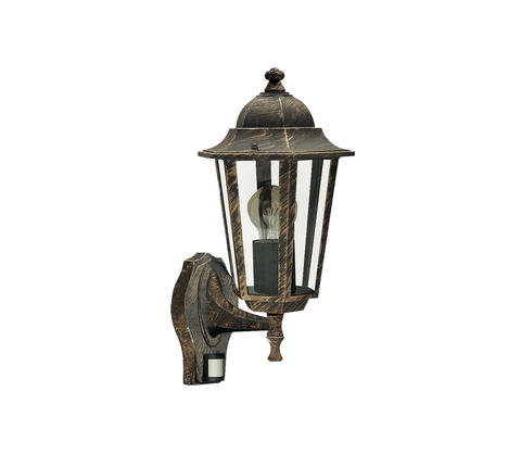 Zahradní lampy Rabalux Rabalux 8218 - Venkovní nástěnné svítidlo s čidlem VELENCE 1xE27/60W/230V 