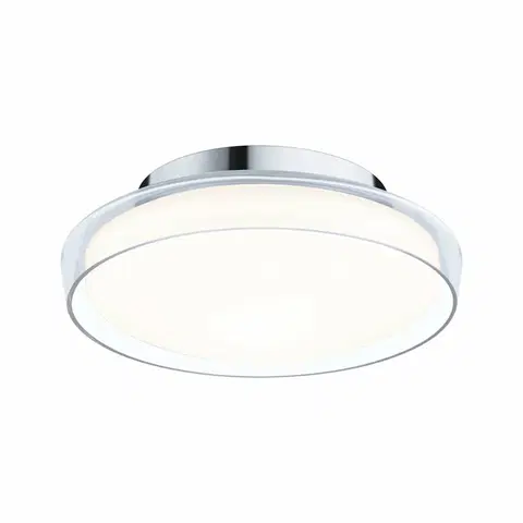 LED stropní svítidla PAULMANN Selection Bathroom LED stropní svítidlo Luena IP44 3000K 230V 11,5W sklo/chrom