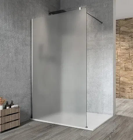 Sprchové zástěny GELCO VARIO CHROME jednodílná sprchová zástěna k instalaci ke stěně, matné sklo, 700  GX1470GX1010