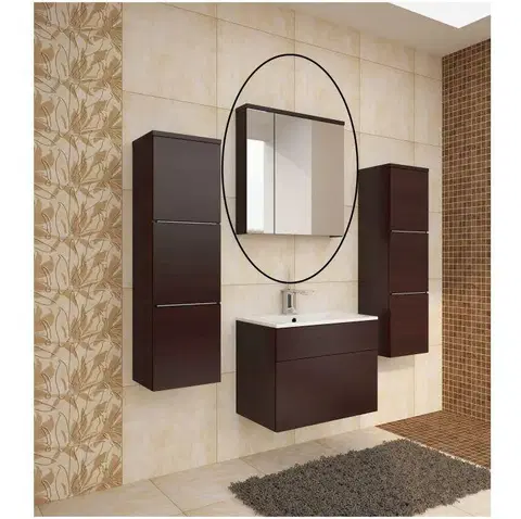 Koupelnová sestava Mason Skříňka se zrcadlem MASON Tempo Kondela Wenge