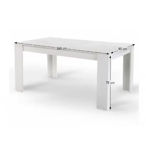 Jídelní stoly Jídelní stůl TOMY NEW Tempo Kondela 160x90x75 cm