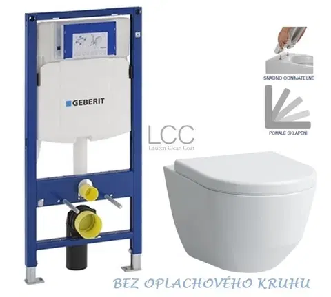 WC sedátka Geberit Duofix WC LAUFEN PRO LCC RIMLESS + SEDÁTKO 111.300.00.5 LP2