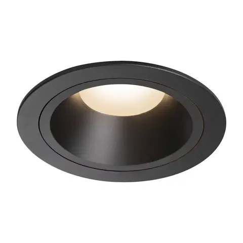 LED podhledová svítidla SLV BIG WHITE NUMINOS DL L vnitřní LED zápustné stropní svítidlo černá/černá 3000 K 55° 1003943