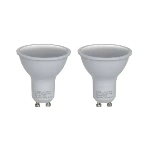 LED žárovky LUUMR LUUMR Smart LED, sada 2 kusů, GU10, plast, 7W, opál, 827, Tuya