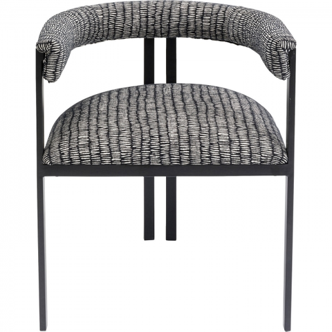 Jídelní židle KARE Design Černobílá polstrovaná jídelní židle Paris