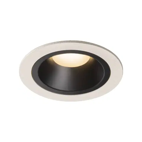 LED podhledová svítidla SLV BIG WHITE NUMINOS DL M vnitřní LED zápustné stropní svítidlo bílá/černá 3000 K 55° včetně listových pružin 1003883