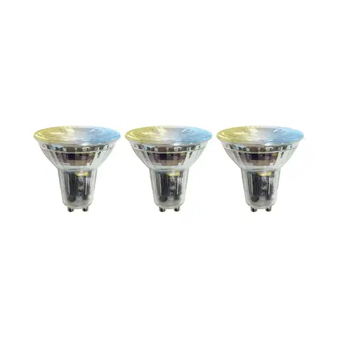 LED žárovky LUUMR Prios Smart LED žárovka 3ks GU10 sklo 4,7W čirá Tuya