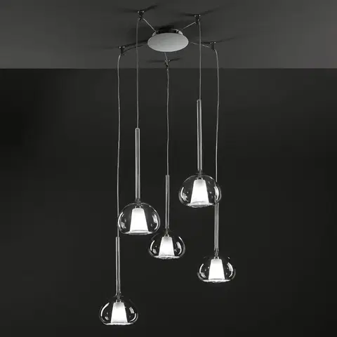 Závěsná světla Sforzin Designové závěsné svítidlo Beba s pěti světly