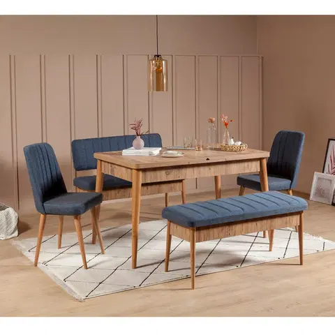 Jídelní sestavy Jídelní set stůl, židle VINA borovice atlantic