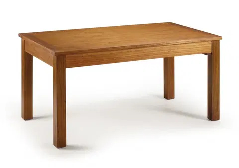 Designové a luxusní jídelní stoly Estila Dřevěný rozkládací jídelní stůl Star z masivu Mindi hnědé barvy 160-220cm
