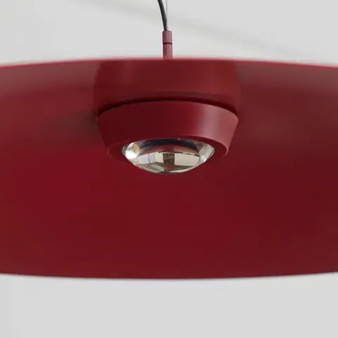 Závěsná světla Luceplan Luceplan Koinè LED závěsná lampa 927 Ø37cm červená