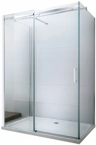 Sprchové kouty MEXEN/S OMEGA sprchový kout 3-stěnný 130x90, transparent, chrom 825-130-090-01-00-3S