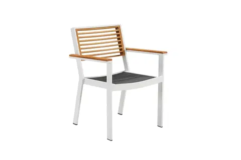Zahradní židle a křesla Higold Zahradní jídelní židle HIGOLD - York Dining Arm Chair White/Black