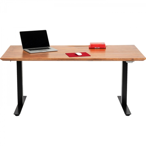 Výškově nastavitelné psací stoly KARE Design Výškově nastavitelný stůl Symphony - hnědý, 180x90cm