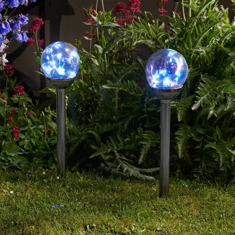 Solární dekorace na zahradu SMART GARDEN LED solární zapichovací světlo Firefly Opal 4ks