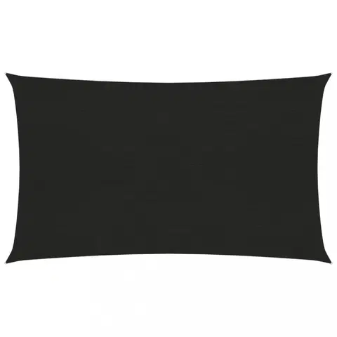 Stínící textilie Stínící plachta obdélníková HDPE 3,5 x 5 m Dekorhome Černá