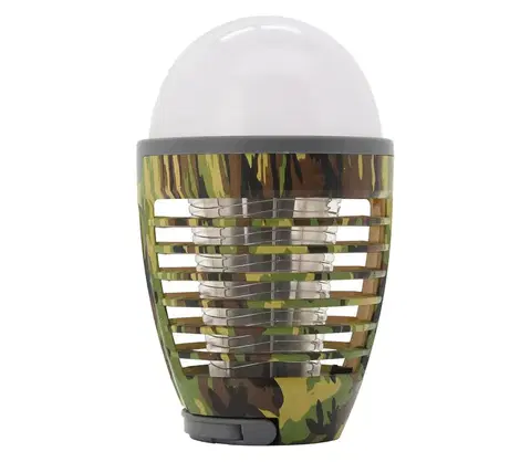 Čelovky  LED Přenosná nabíjecí lampa s lapačem hmyzu LED/2W/3,7V IPX4 maskáčová 
