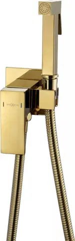 Vodovodní baterie MEXEN Cube  podomítková bidetová baterie, zlatá 7599150-50