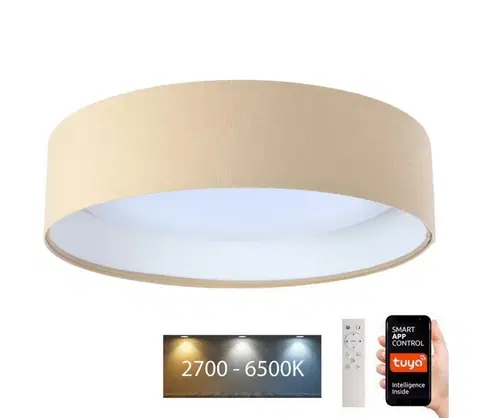 Svítidla  LED Stropní svítidlo SMART GALAXY LED/36W/230V Wi-Fi Tuya béžová/bílá + DO 