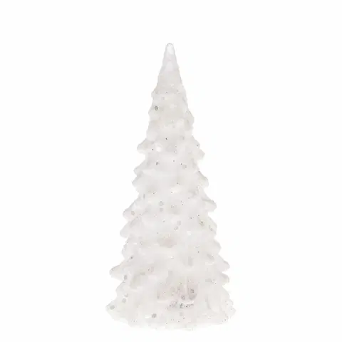 Vánoční dekorace Vánoční LED stromek Douglas bílá, 6,5 x 12 cm