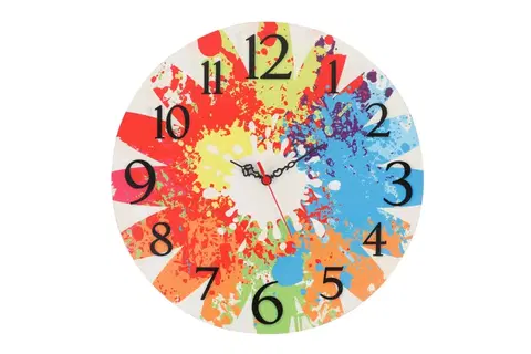 Hodiny Wallity Nástěnné hodiny Coloursy 40 cm barevné