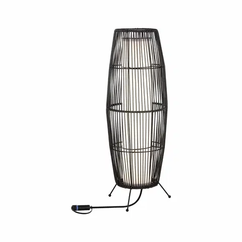 Osvětlení terasy a balkónu PAULMANN Plug & Shine světelný objekt Basket IP44 3.000K 8W 24V antracit 60x20cm 943.20