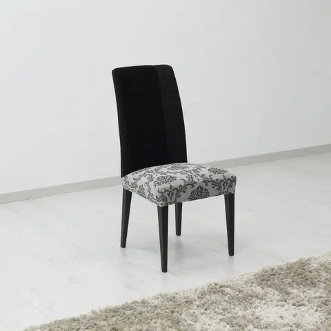 Doplňky do ložnice Forbyt Napínací potah na sedák židle Istanbul šedá, 45 x 45 cm, sada 2 ks