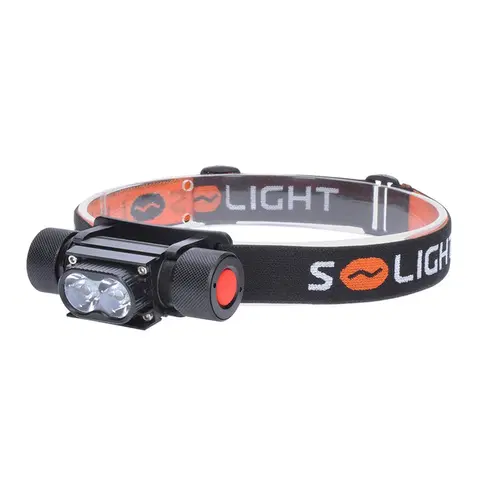 Čelovky Solight LED čelová nabíjecí svítilna, 650lm, Li-ion, USB WN41