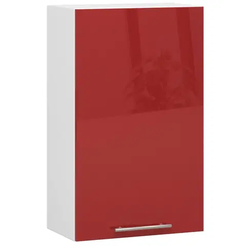Kuchyňské dolní skříňky Ak furniture Závěsná kuchyňská skříňka Olivie W 50 cm bílo-červená