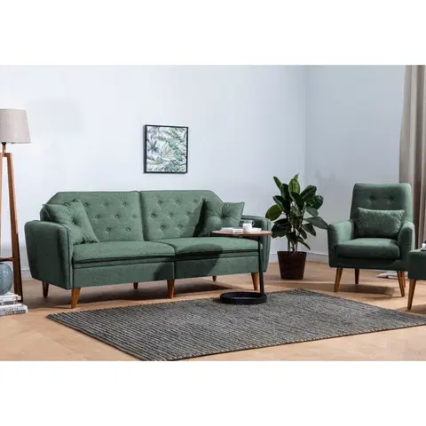 Pohovky a gauče Pohovka s křeslem TERRA zelená