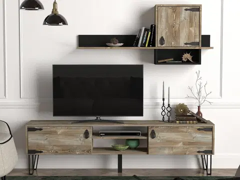 Obývací stěny a sestavy nábytku Televizní stěna COSTA UNIT béžová