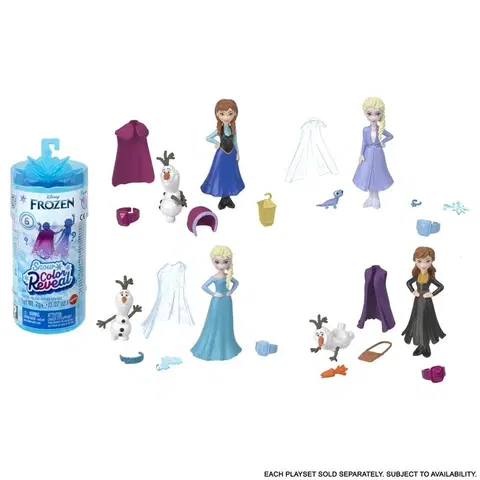 Hračky panenky MATTEL - Frozen Snow Reveal Malá Panenka  , Mix Produktů
