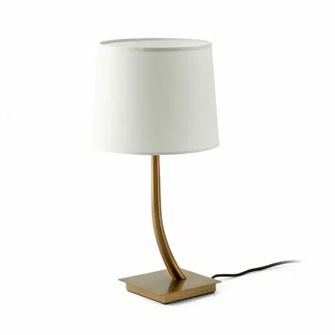 Designové stolní lampy FARO REM bronzová/bílá stolní lampa