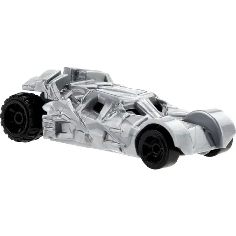 Hračky MATTEL - Hot Wheels auto stříbrné "Batmobile" 7cm