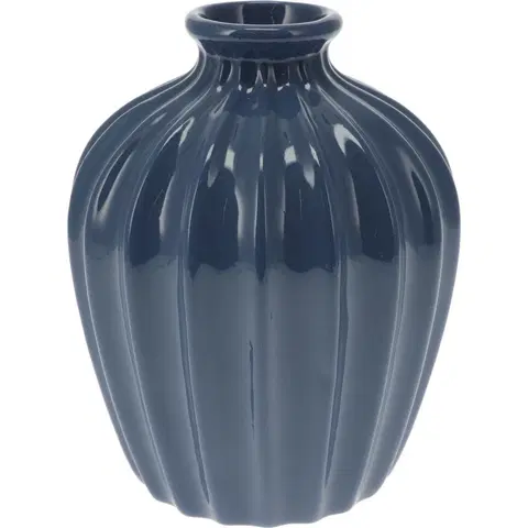Vázy keramické Porcelánová váza Sevila, 11,5 x 15 cm, modrá