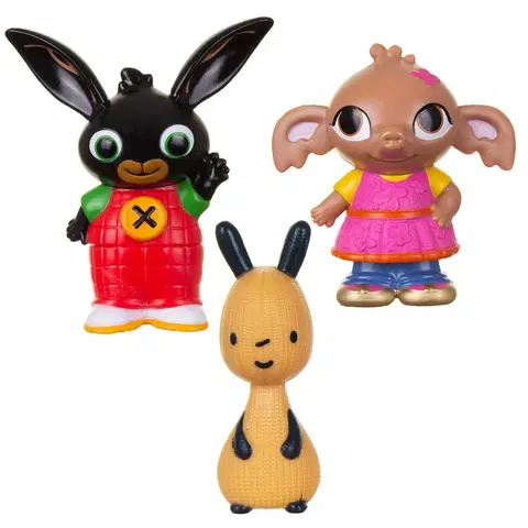 Dřevěné hračky Sada figurek Bing a přátelé, 3 figurky