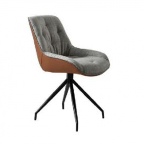 Jídelní židle KARE Design Otočná židle Lori - šedohnědá