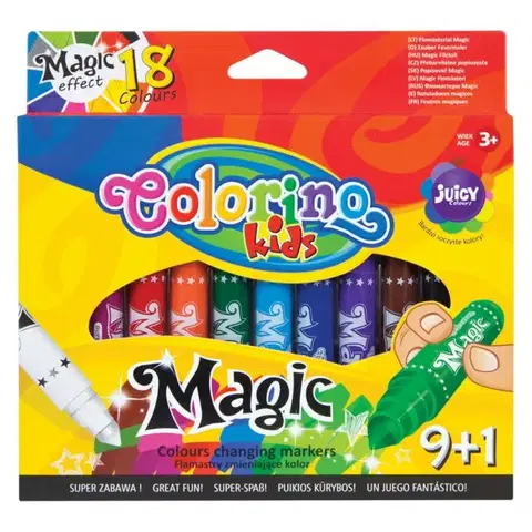 Hračky PATIO - Colorino fixy Magic 10 barev