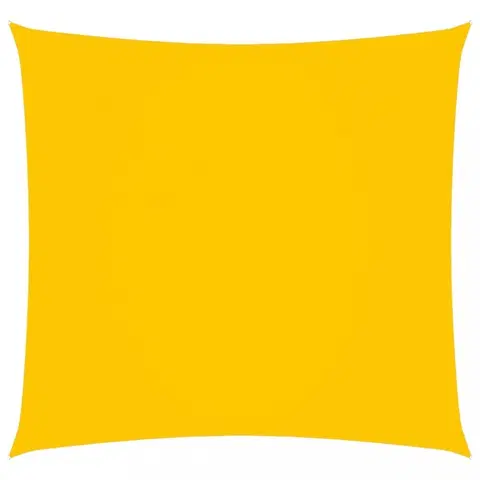 Stínící textilie Stínící plachta čtvercová 7 x 7 m oxfordská látka Dekorhome Žlutá