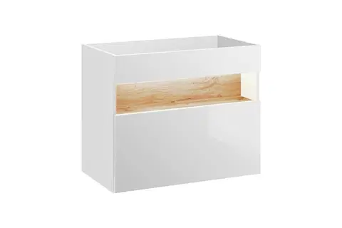 Koupelnový nábytek Comad Umyvadlová skříňka Bahama 821 1S alpská bílá/dub votan