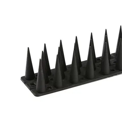Lapače a odpuzovače Plastové ochranné hroty proti ptákům černá, 44,5 x 3,7 cm, 4 ks