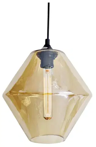 LED osvětlení Závěsná lampa BREMEN včetně žárovky Candellux Hnědá