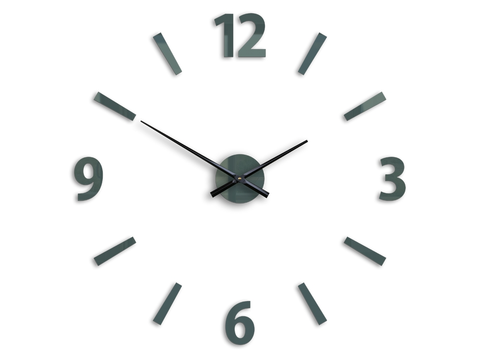 Nalepovací hodiny ModernClock 3D nalepovací hodiny Klaus šedé
